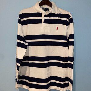 Vintage Polo Ralph Lauren Striped Rugby Shirt Long Sleeve